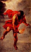 Jan Cossiers Prometheus Carrying Fire Sweden oil painting artist